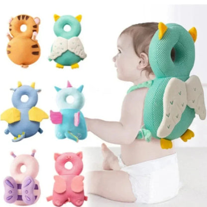 Baby Head Protector Backpack Pillows & 360° Protective Helmet for Baby